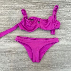 L Space pink bikini